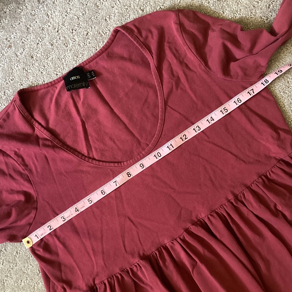 ASOS Maternity burgundy red dress, Sz US 12. - Picture 7 of 7